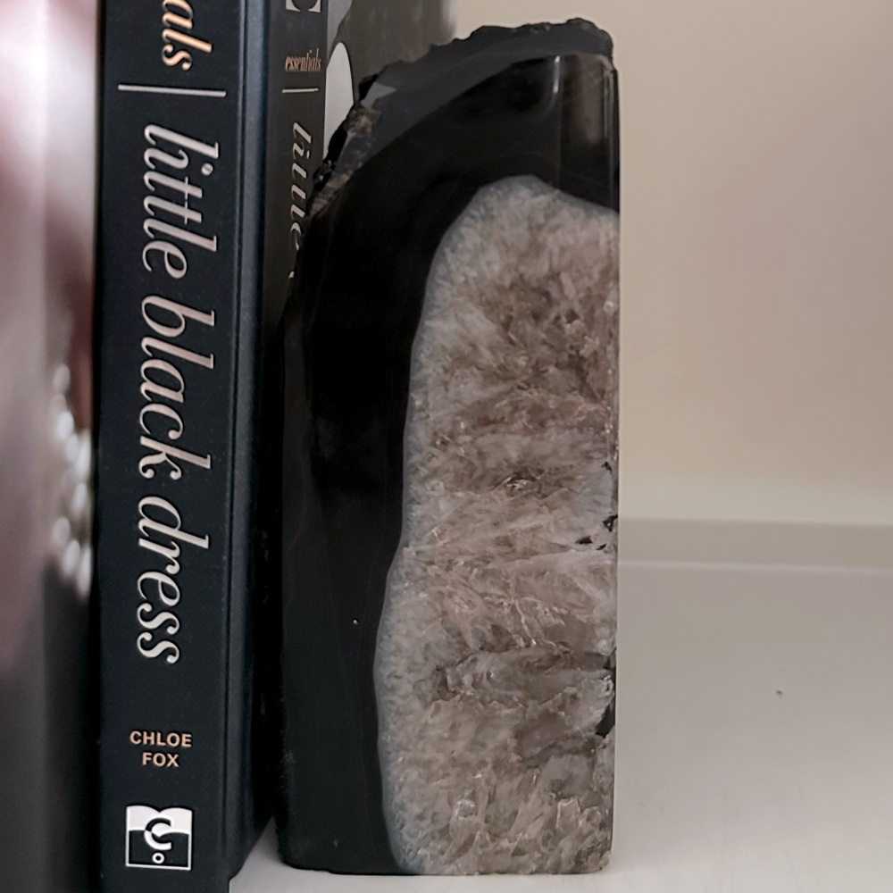 Natural Gray Agate Geode Bookends - Decorative Home Accents - Picture 7 of 13